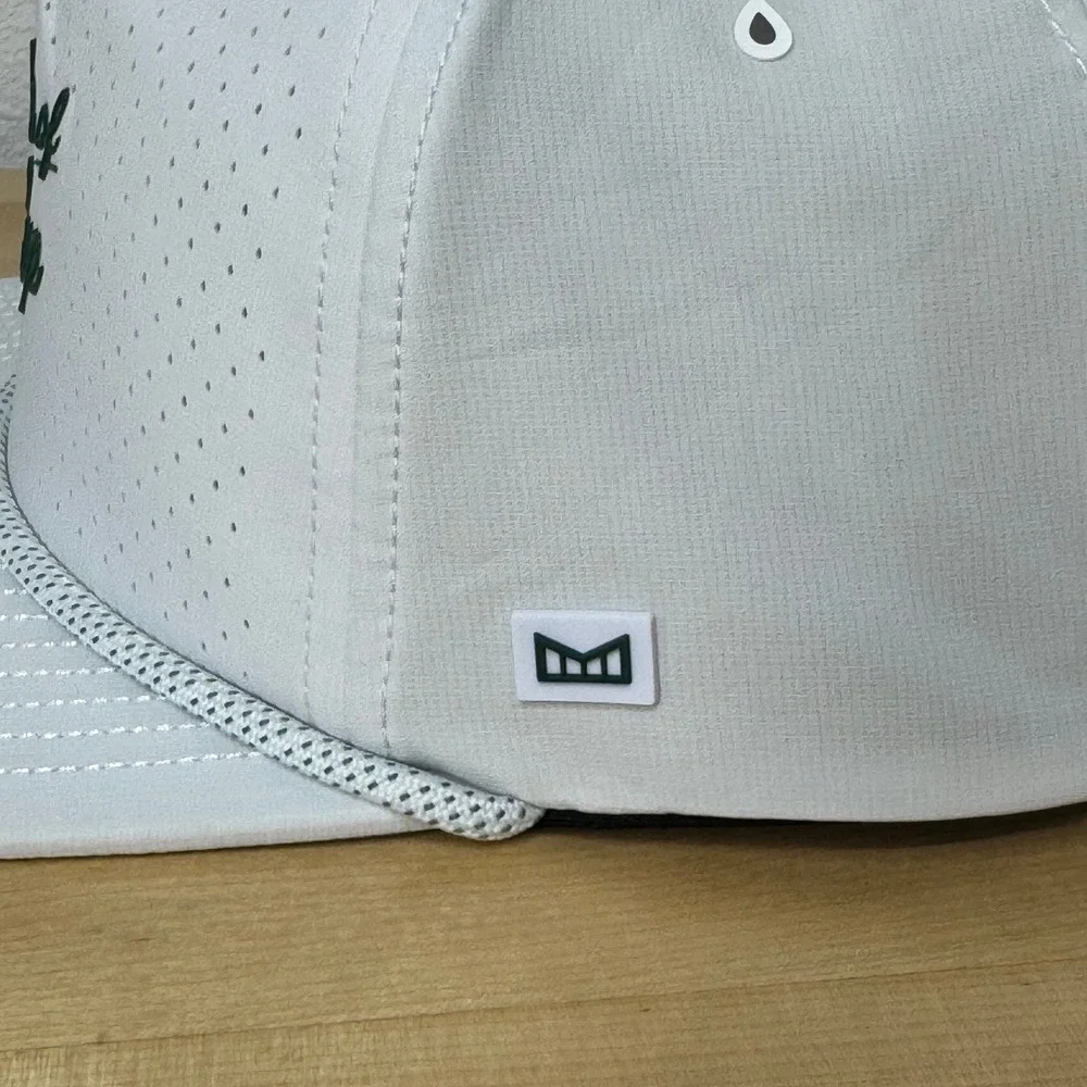 Melin Back of the Cup White Perforated Rope Snapback Golf Hat Mens